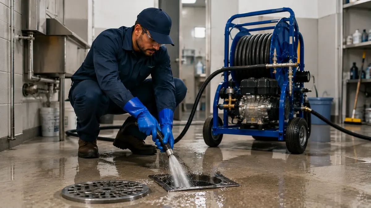 Floor Drain Hydro Jet Cleaning in Carlsbad
