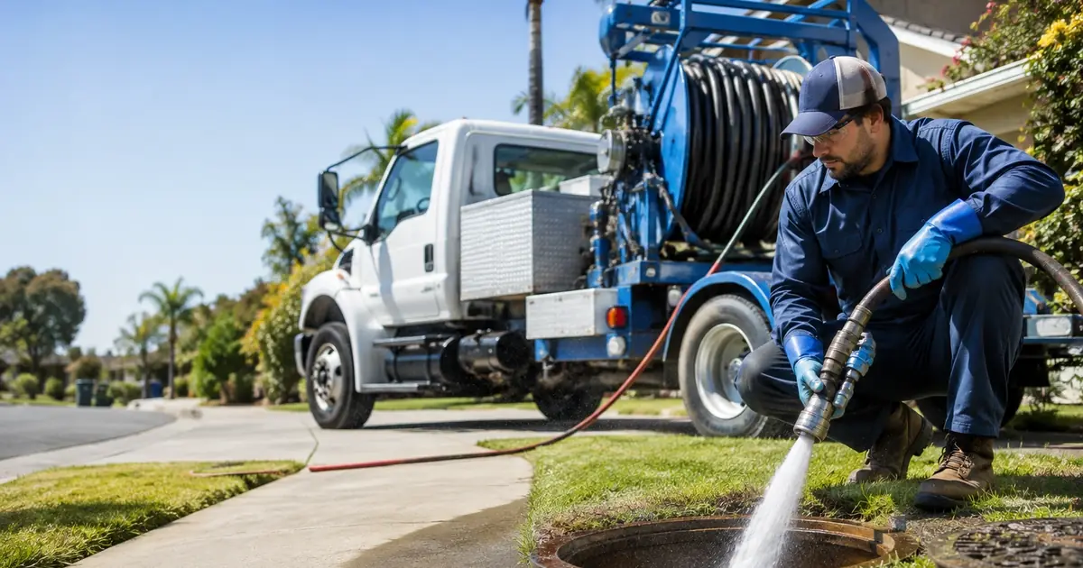 Hydro jet sewer cleaning Carlsbad