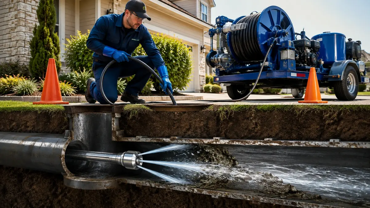 Main Sewer Line Hydro Jet Cleaning in Carlsbad