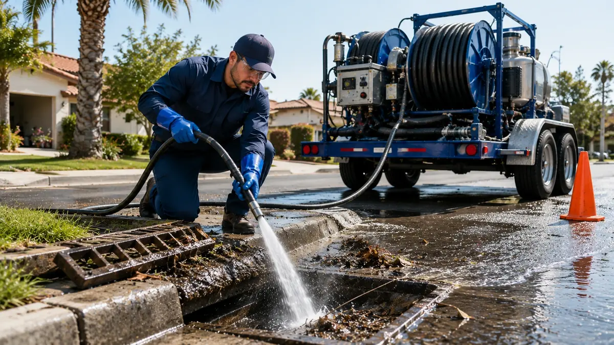 Storm Drain Hydro Jet Cleaning in Carlsbad